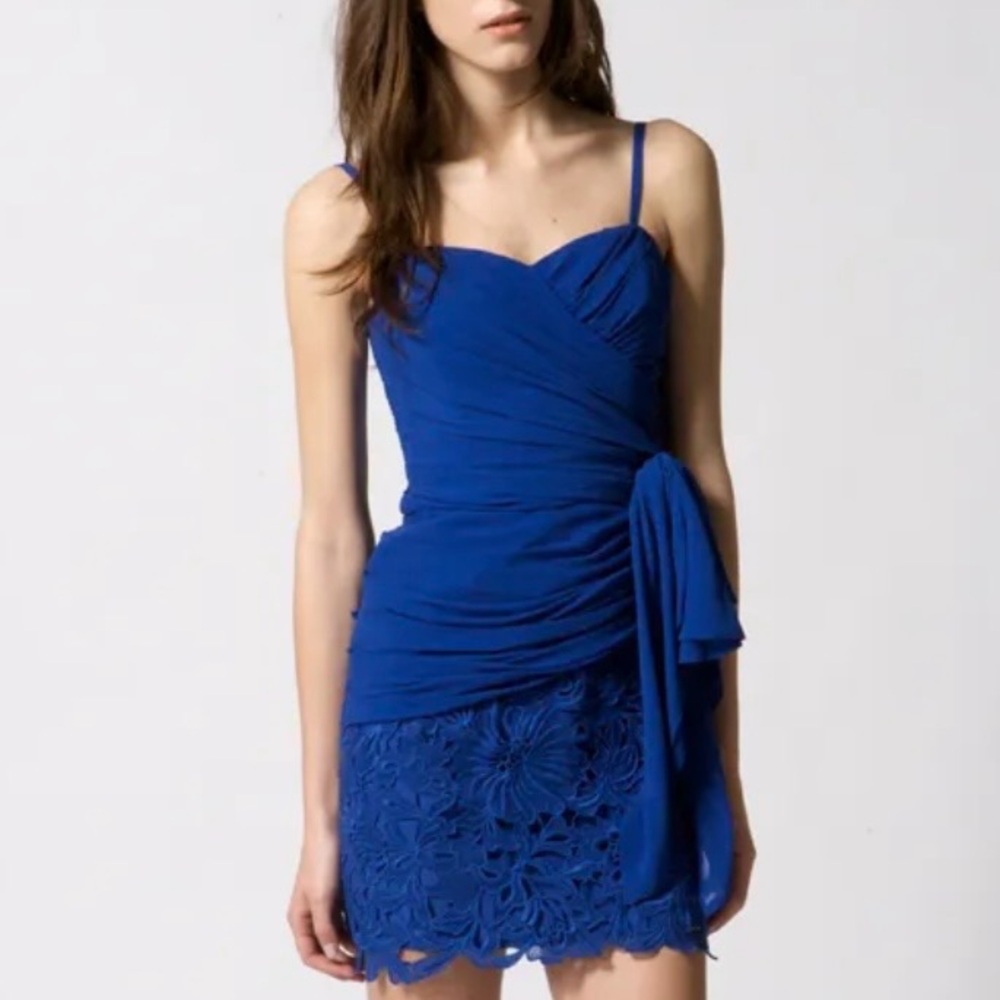 Temperly London Blue Lace Dress